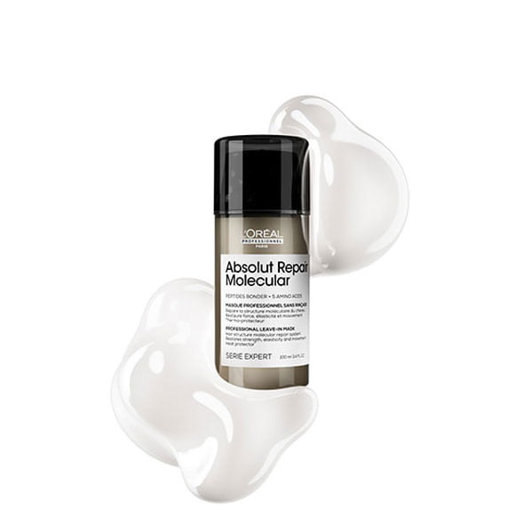 L’Oréal Absolut Repair Molecular Leave-In Mask маска без изплакване за увредена коса - банер