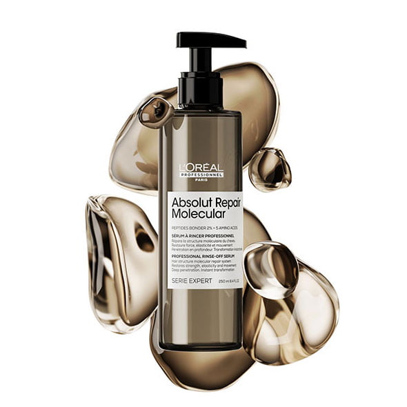 L’Oréal Absolut Repair Molecular Rinse-off Serum серум с изплакване за увредена коса - банер