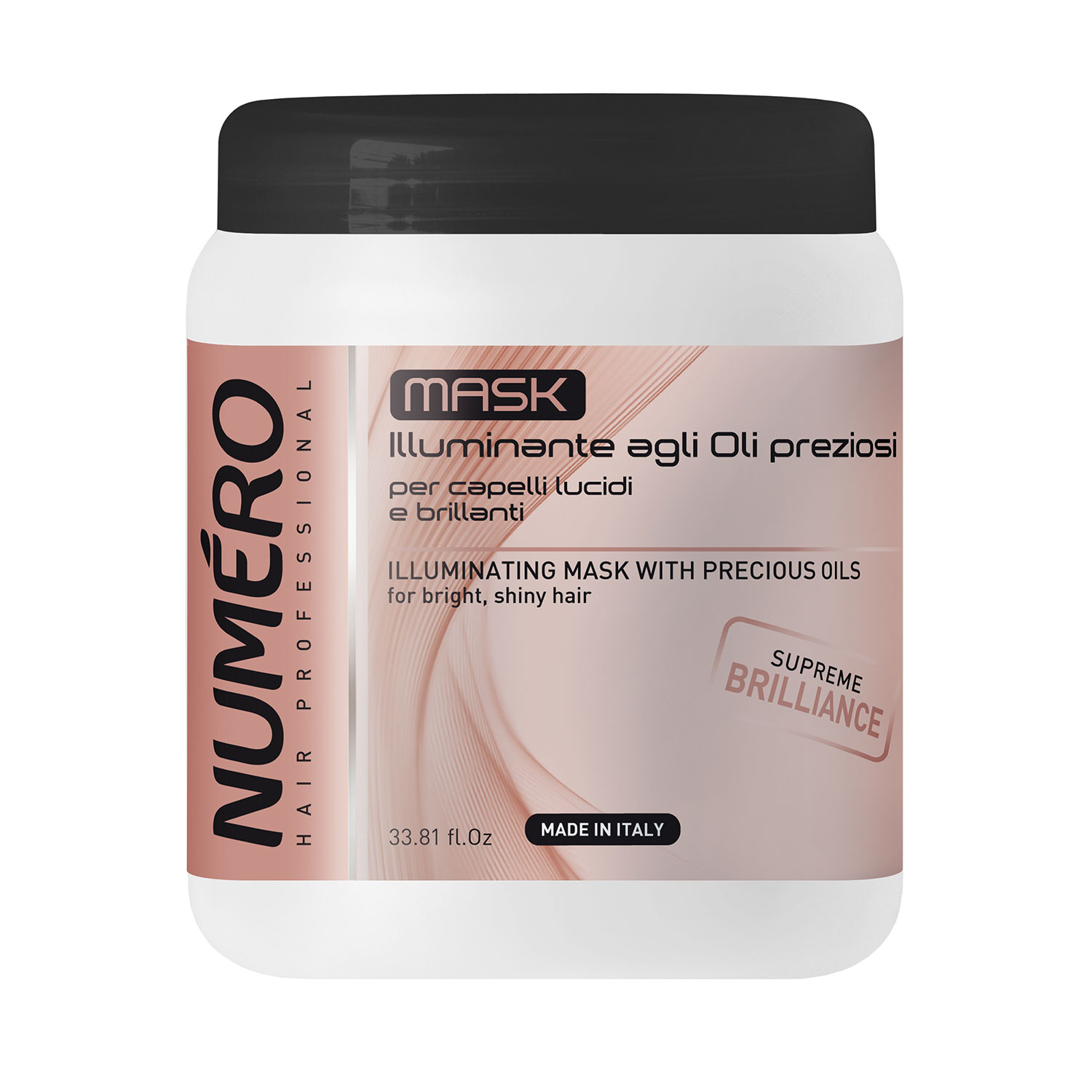 Brelil Numero Iluminating Mask Precious Oils - маска с ценни масла за изключителен блясък 1000 мл.
